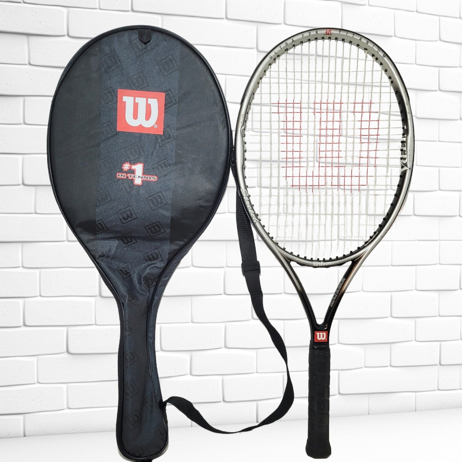 Vintage Wilson Ultra Oversized FPK Titanium Tennis Racket Vintage Wilson Ultra Oversized FPK Titanium Tennis Racket