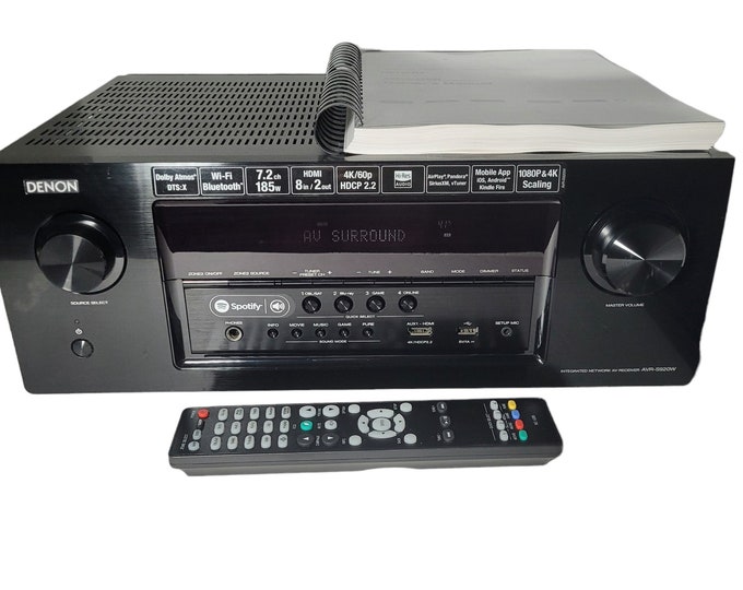 Denon AVRS920W 7.2 Channel Full 4K Ultra HD AV Receiver W Bluetooth