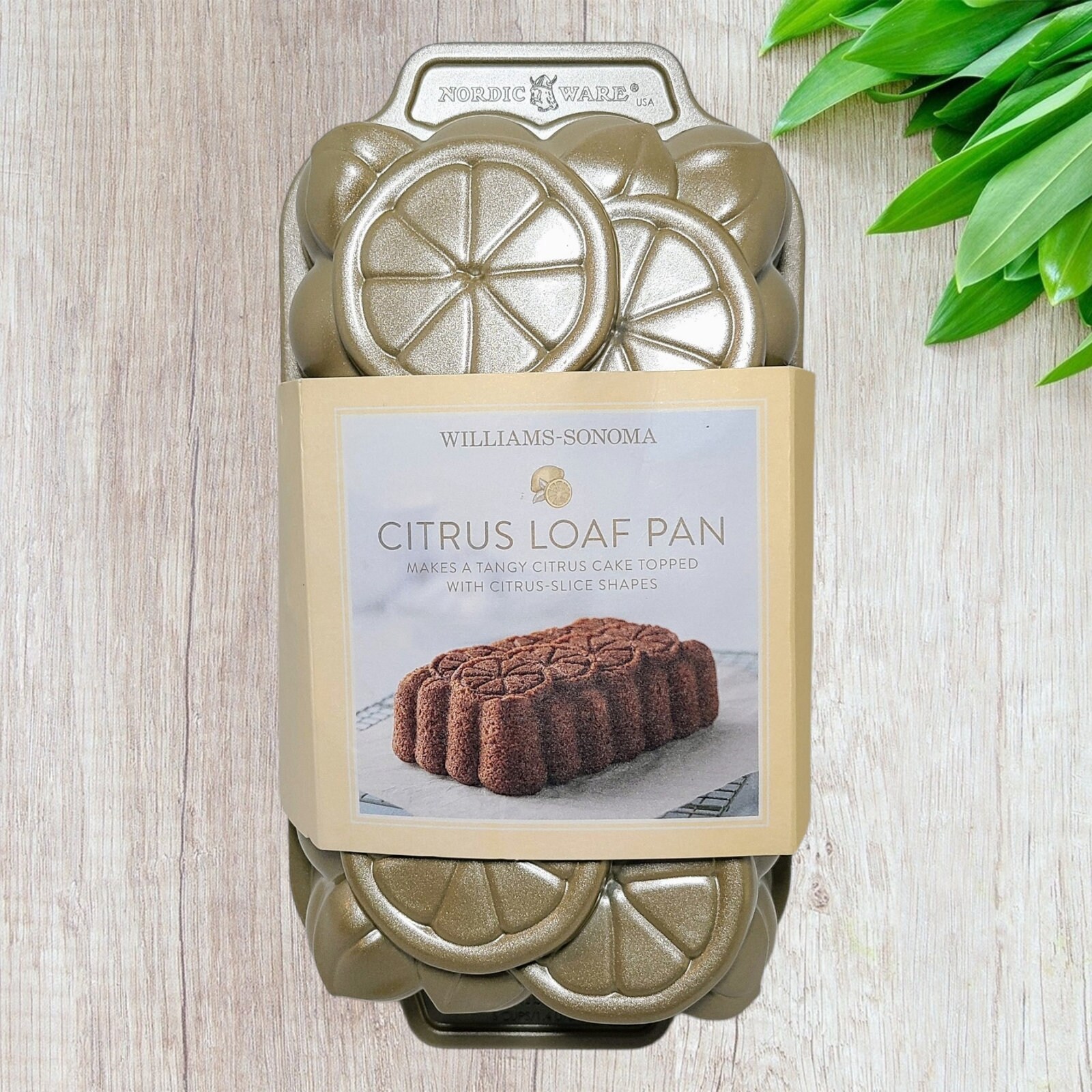 New Nordic Ware Citrus Loaf Cake Baking Pan Cast Aluminum Bake Bakeware ~ Made in USA ~ Great Christmas Gift!