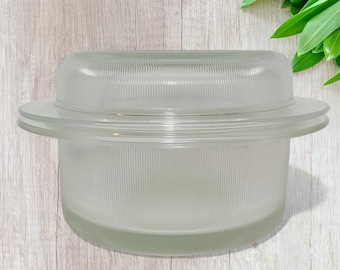 1970's Heller Glass Casserole Dish ~ Serving Dish with Lid ~ Bakeware ~  Designed by L&M Vignelli ~ USA ~ Mother's Day Gift ~ Christmas Gift