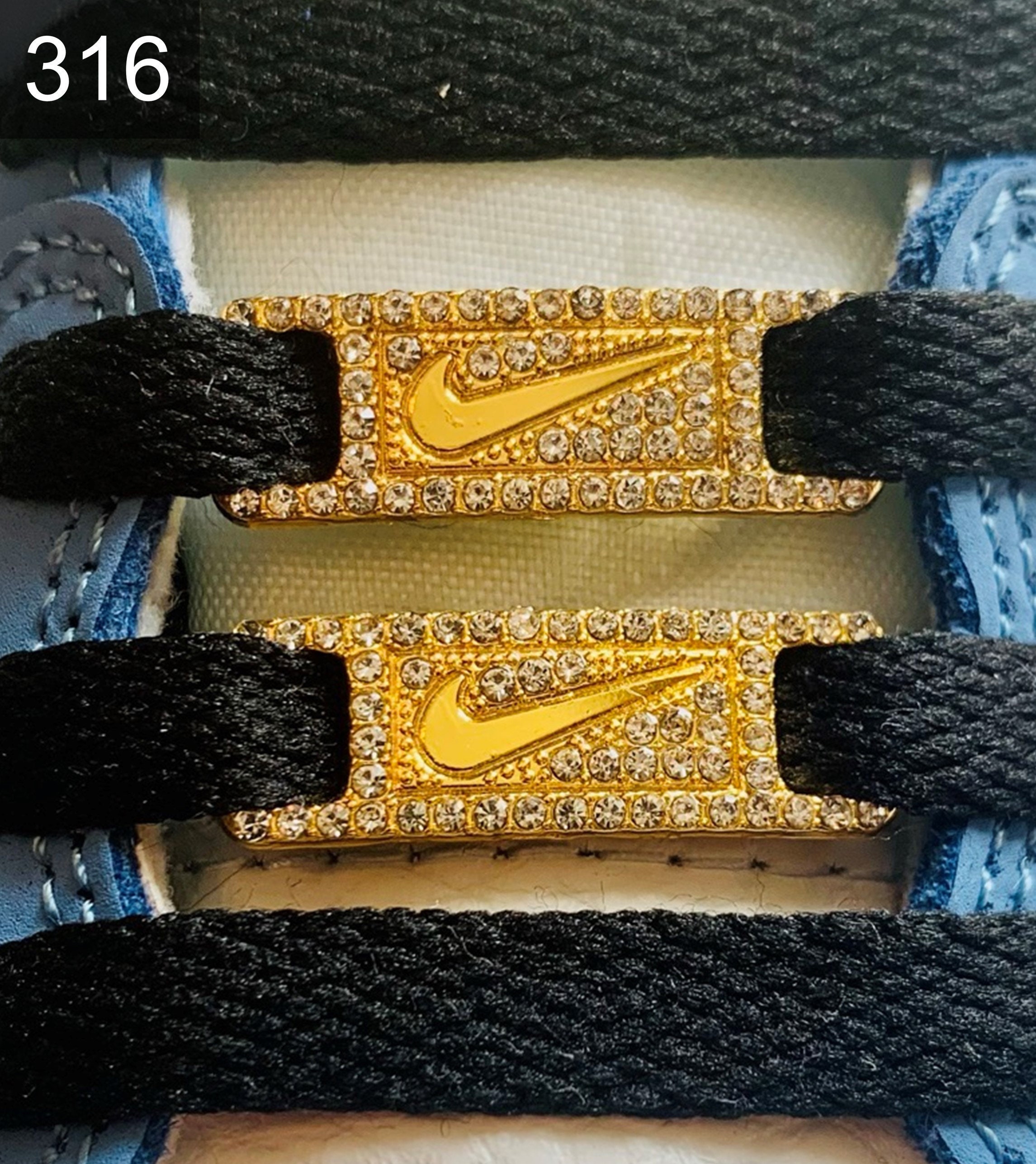 New Nike Diamond Metal Buckles / Lace Locks / Buckles AF1 Air | Etsy Ireland