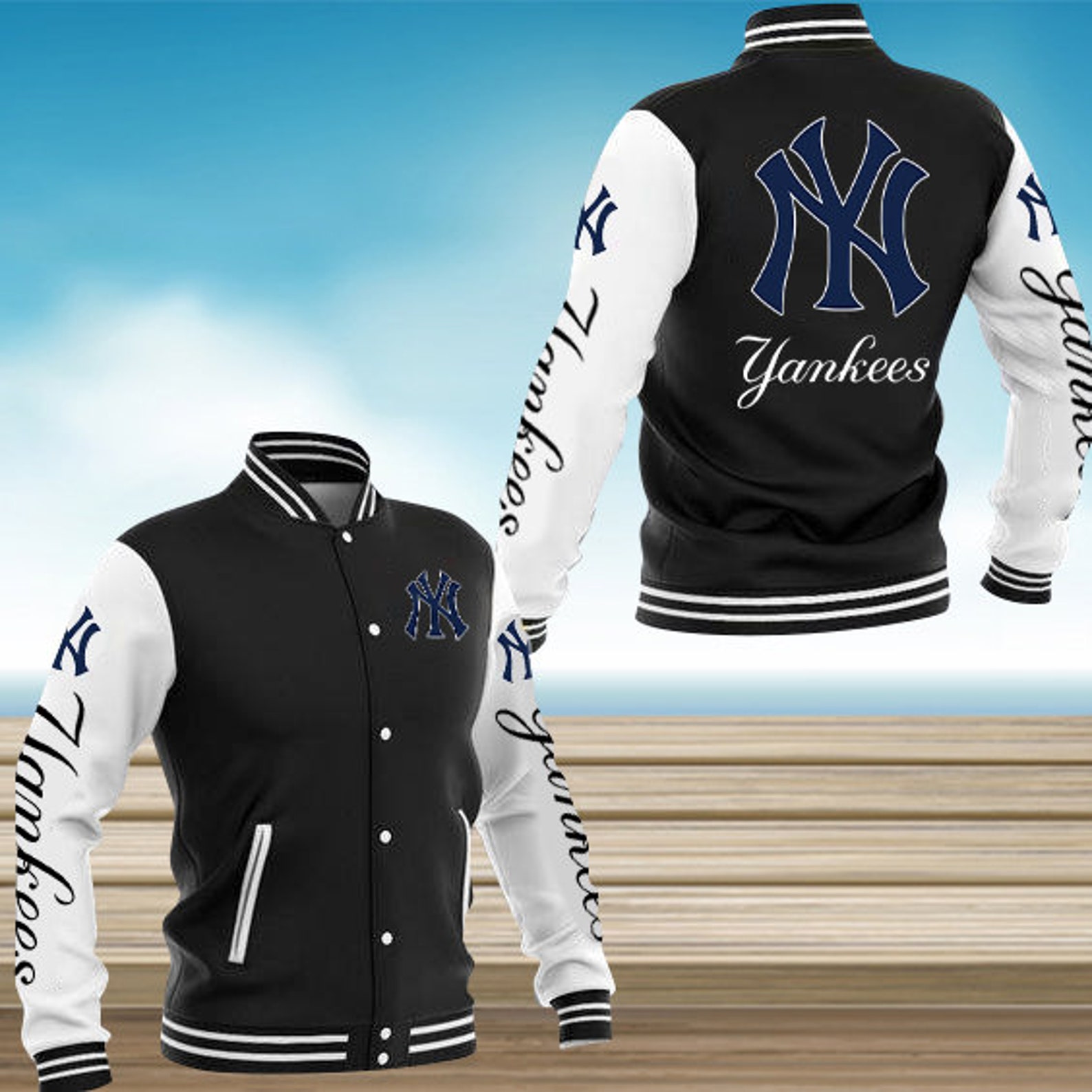 New York Yankees Varsity Jacket Jacket Sport Jacket Etsy