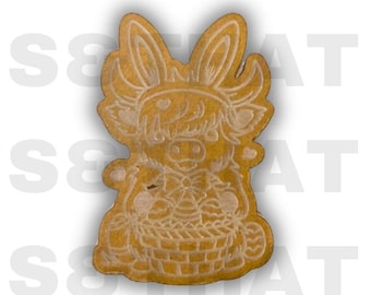 Silicone Mold for Resin | Easter Highland Cow