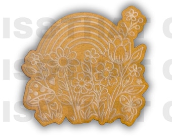 Silicone Mold for Resin | Floral Rainbow