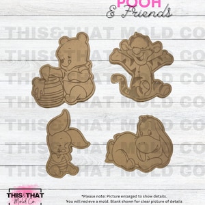 Silicone Mold for Resin | Nostalgic Bear and Friends