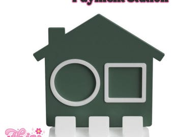 NFC Smart Tap Payment Station – Tap to Pay Sign | Contactless Checkout Display | Smart Tap | NFC | Custom QR Code Stand | House/ Realtor