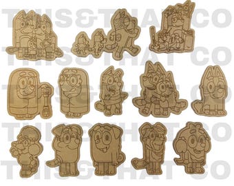 Silicone Mold For Resin | Heeler Blue Dog & Friends Mold