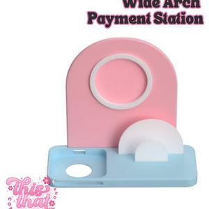 NFC Smart Tap Payment Station – Tap to Pay Sign | Contactless Checkout Display |Smart Tap | NFC | Custom QR Code Stand | Wide Arch