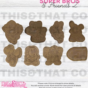 Silicone Mold for Resin | Super Bros Character Flats