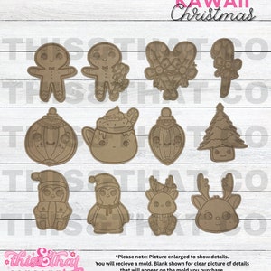Silicone Mold for Resin | Kawaii Christmas