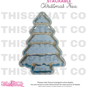 Silicone Mold For Resin |  Stackable Christmas Tree