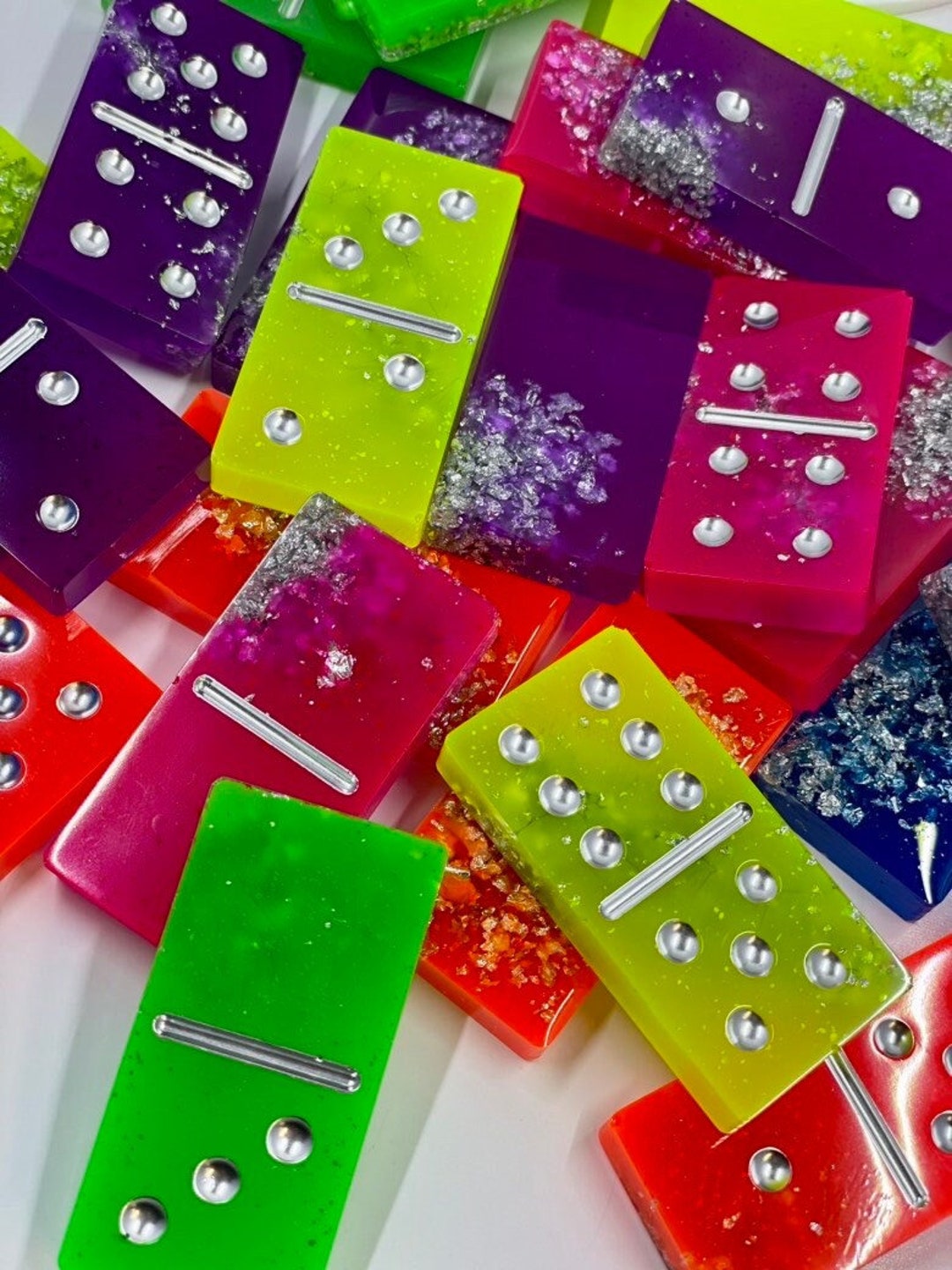 Custom Resin Dominos Personalized Gift Dominoes Set Design Your Own