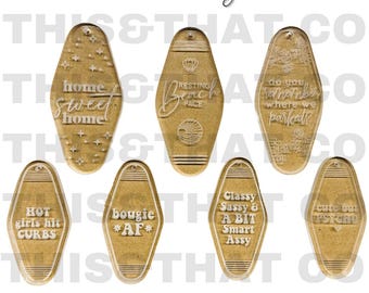 Siliconenmal voor hars | Vintage motelsleutelhanger met gat
