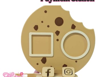 Estación de pago con NFC Smart Tap: Letrero de pago con toque / Pantalla de pago sin contacto / Smart Tap / NFC / Soporte de código QR personalizado / Cookie