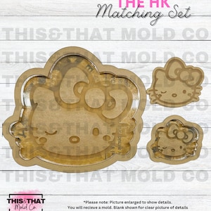 Silicone Mold for Resin | Kawaii San Cat Tray, Shaker, Flat Set