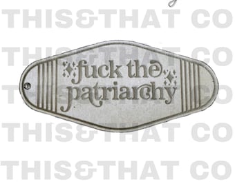 Siliconenmal voor hars | Retro-motelsleutelhanger 'F The Patriarchy'