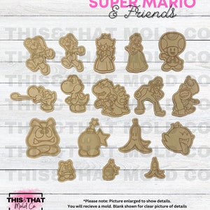 Silicone Mold for Resin | Plumber Super Bros Flats