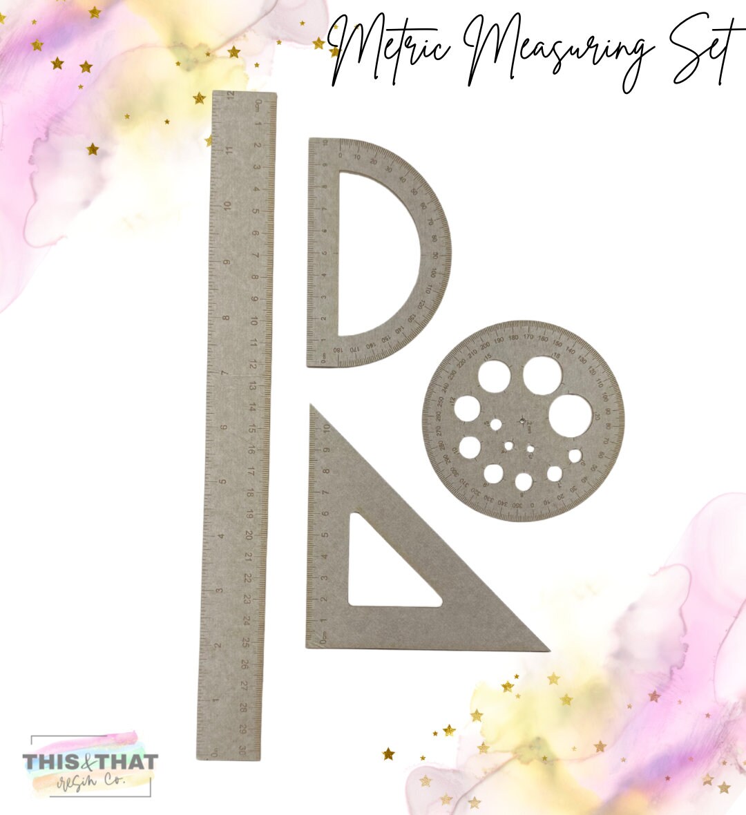 Measuring Tools BLANKS Metric System Measuring Molds Educational Molds