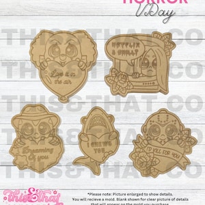 Silicone Mold for Resin | Horror Valentines Day
