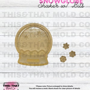 Silicone Mold for Resin | Christmas Snow Globe Shaker Mold