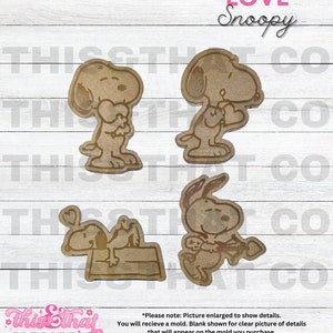 Silicone Mold for Resin | Valentines Day Nostalgic Cartoons