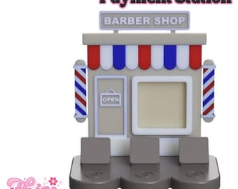 NFC Smart Tap Payment Station – Tap to Pay Sign | Contactless Checkout Display |Smart Tap | NFC | Custom QR Code Stand | Barber Shop