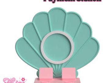 NFC Smart Tap Payment Station – Tap to Pay Sign | Contactless Checkout Display | Smart Tap | NFC | Custom QR Code Stand | Shell