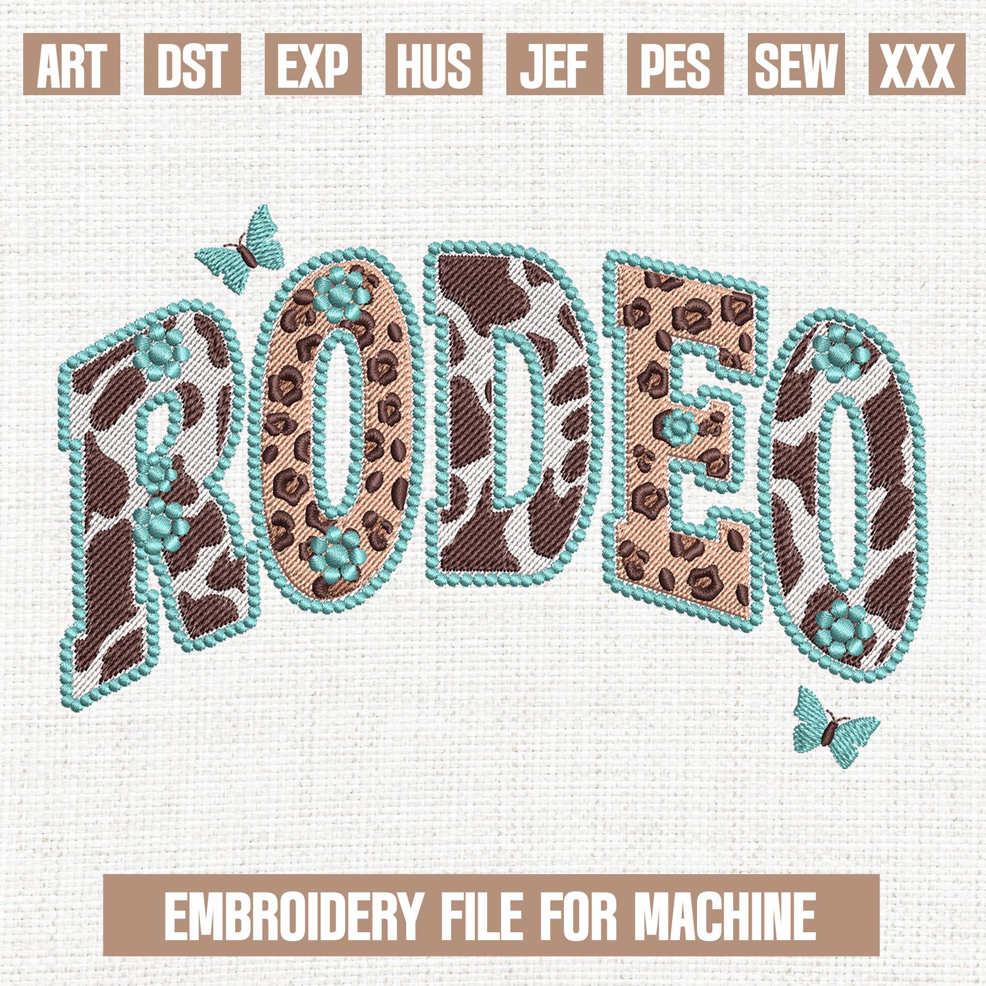 Machine Embroidery Rodeo Rodeo Leopard Embroidery Designs, Rodeo Western Embroidery Pattern ...