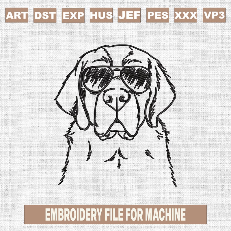 Machine Embroidery Designs Golden Retriever - Etsy