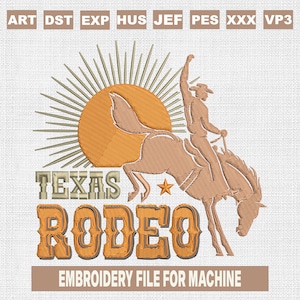 Texas rodeo embroidery designs, western embroidery pattern, cowboy embroidery files trendy, rodeo machine embroidery design
