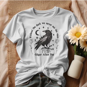 Without the Dark We Never See the Stars Embroidery Designs, Crow ...