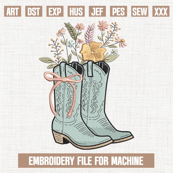 Farm girl embroidery designs, western floral embroidery pattern, western embroidery files trendy, gifts for western, 5x7