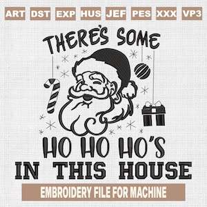 Santa claus embroidery designs, funny christmas embroidery pattern, christmas embroidery files trendy, gifts for christmas, 5x7