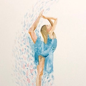 Custom Dancer Watercolor from Photo image 3