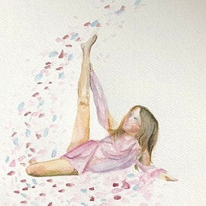 Custom Dancer Watercolor from Photo image 6
