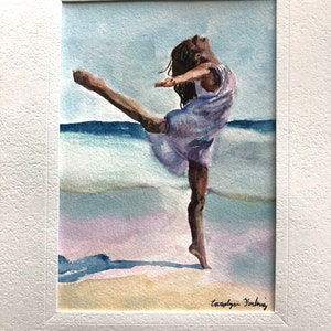 Custom Dancer Watercolor from Photo image 9