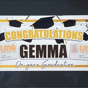 Personalised Graduation Celebration Party Banner, Congratulations on your degree Student Graduation Party Banners any design