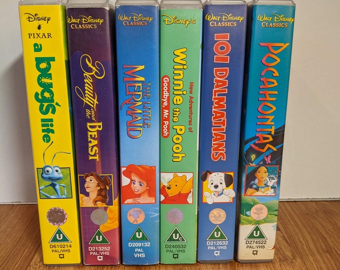Vintage 1990s Disney VHS Winnie Pooh Little Mermaid Beauty - Etsy UK