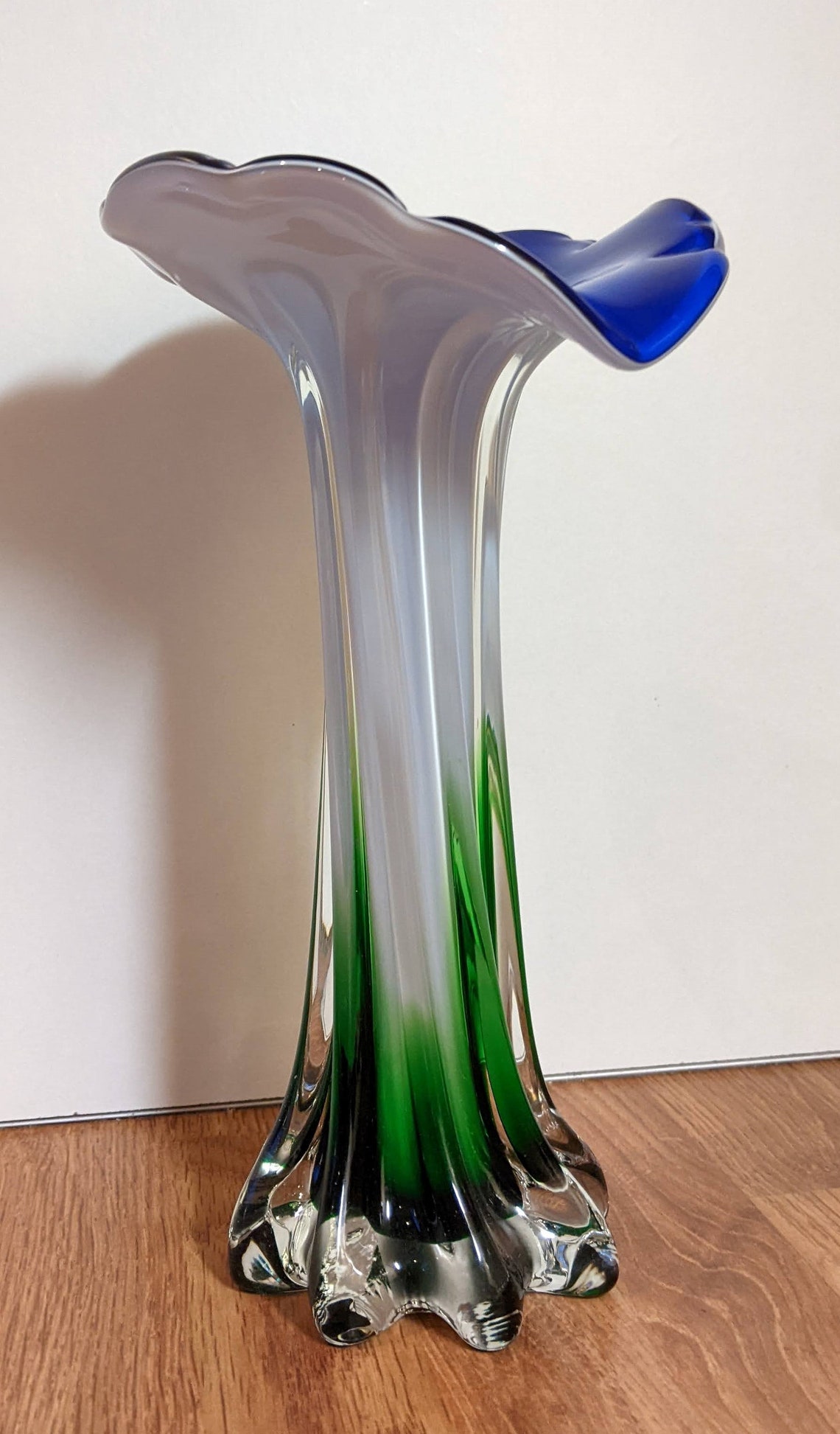 Murano Glass Style Vase by A. Dal Etsy UK