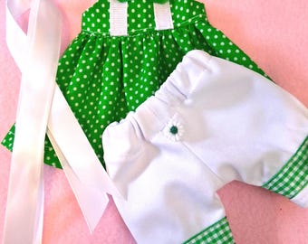 Capris, Top, And Hair Ribbons Fits 14" Hardbody Dolls Like Wellie Wishers
