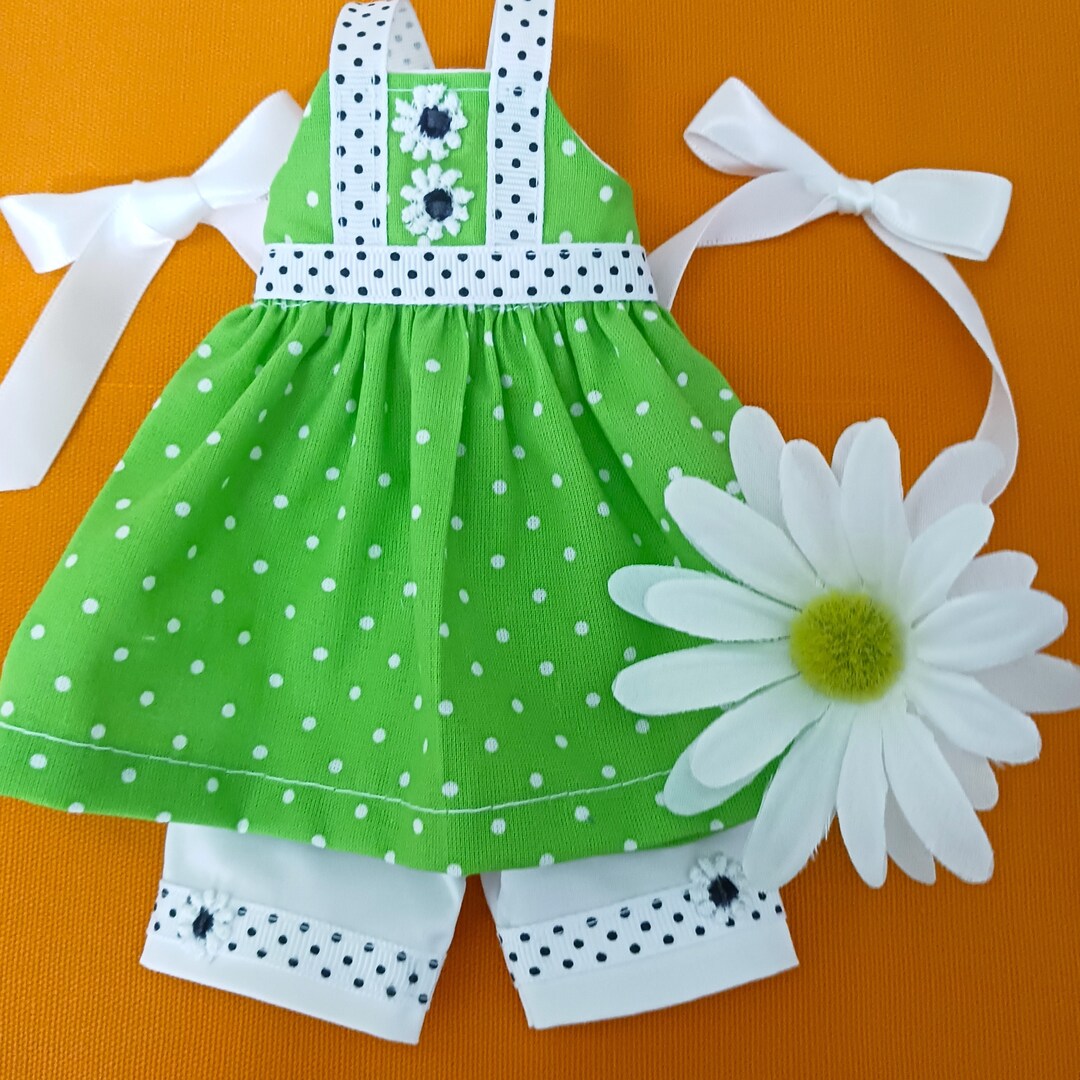Lime Green Shorts Set Fits 14 Inch Dolls Wellie Wishers and Etsy