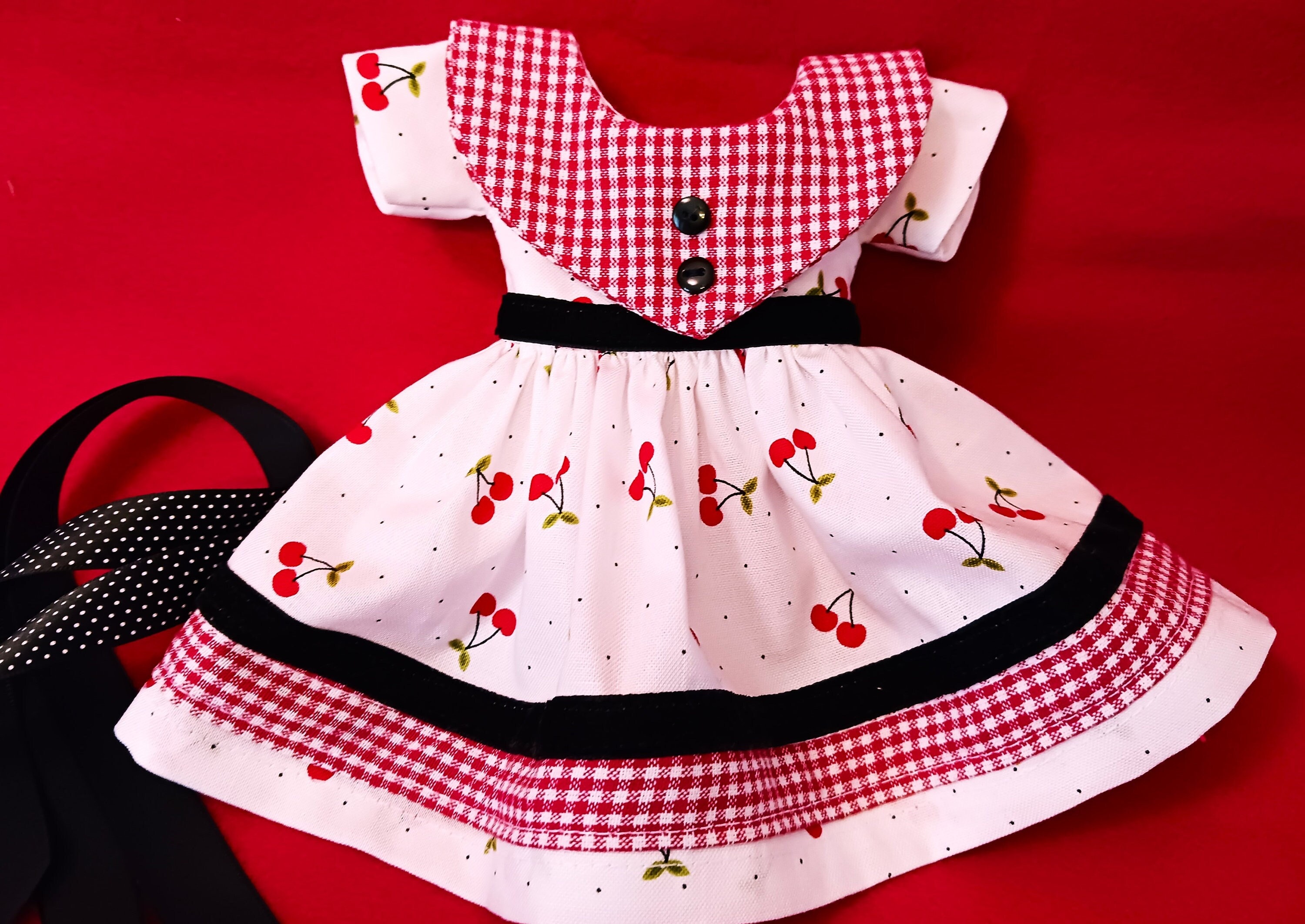 blue gingham dress with cherries The Cherry On Top Midi Dress main image 1