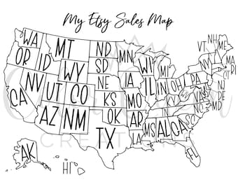 Mijn Etsy-verkoopkaart, afgekort pdf en png