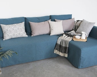 FRIHETEN Corner Sofa Bed Left Cover, Handmade Slipcover - Custom Made To Fit FRIHETEN Corner Couch