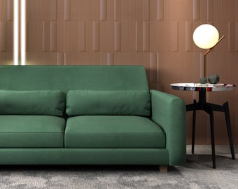 NIKKALA 3 Seat Sofa Cover, Handmade Natural Linen Slipcover - Custom Made To Fit NIKKALA 3 Seater Couch Model