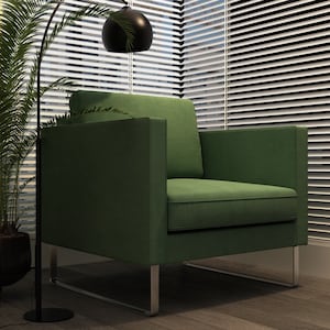 MELLBY Armchair Cover, Handmade Natural Linen Slipcover - Custom Made To Fit MELLBY Recliner Model