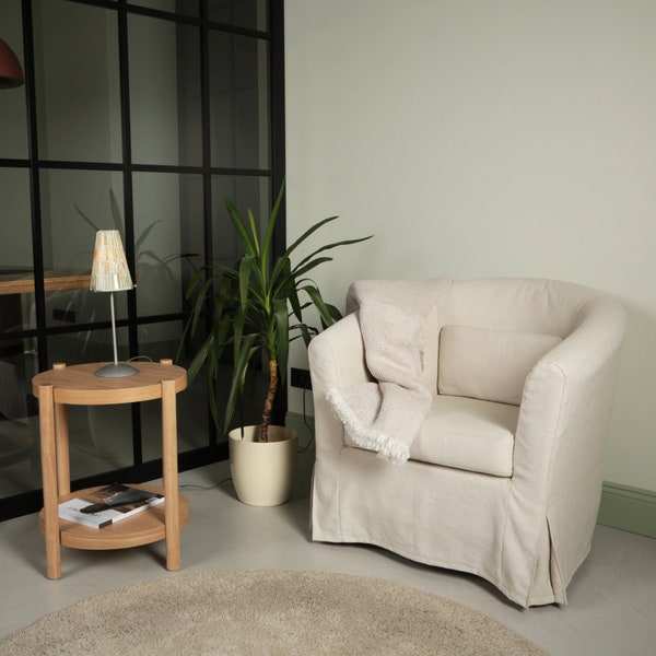 Housse de fauteuil TULLSTA, housse en lin coton fait main, faite sur mesure pour s'adapter à IKEA TULLSTA Tulsta fauteuil inclinable