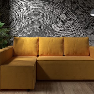 MANSTAD Corner Sofa Bed Cover, Handmade Natural Linen Slipcover - Custom Made To Fit MANSTAD Corner Couch Model