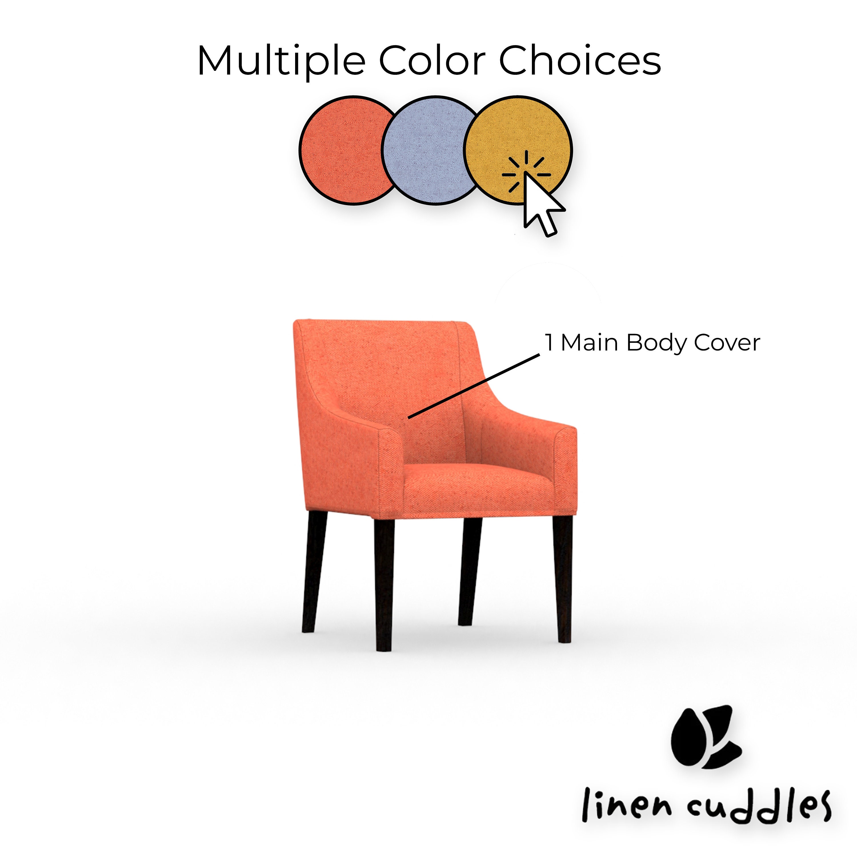 SAKARIAS Armchair Cover Handmade Natural Linen Cotton Etsy