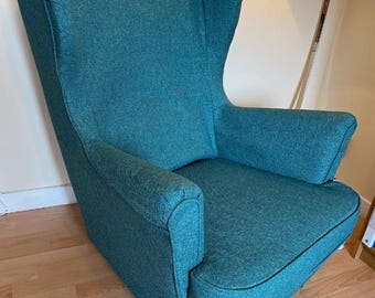 STRANDMON Armchair Cover, Handmade Slipcover - Custom Made To Fit STRANDMON Chair Model